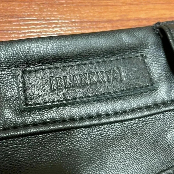 Blank NYC Need You Tonight - Leather Five-Pocket High-Rise Pants size 27 - Picture 14 of 14